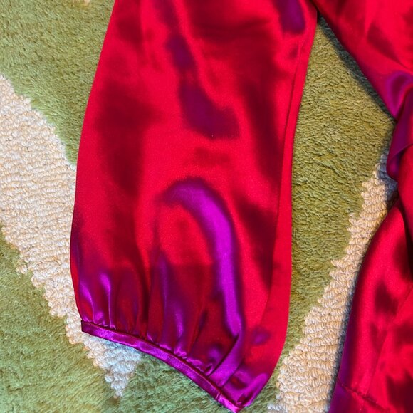 Diane Von Furstenberg pink silk wrap blouse - VERY NICE! size 6 - Picture 6 of 8